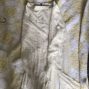 Alice + Olivia white maxi skirt